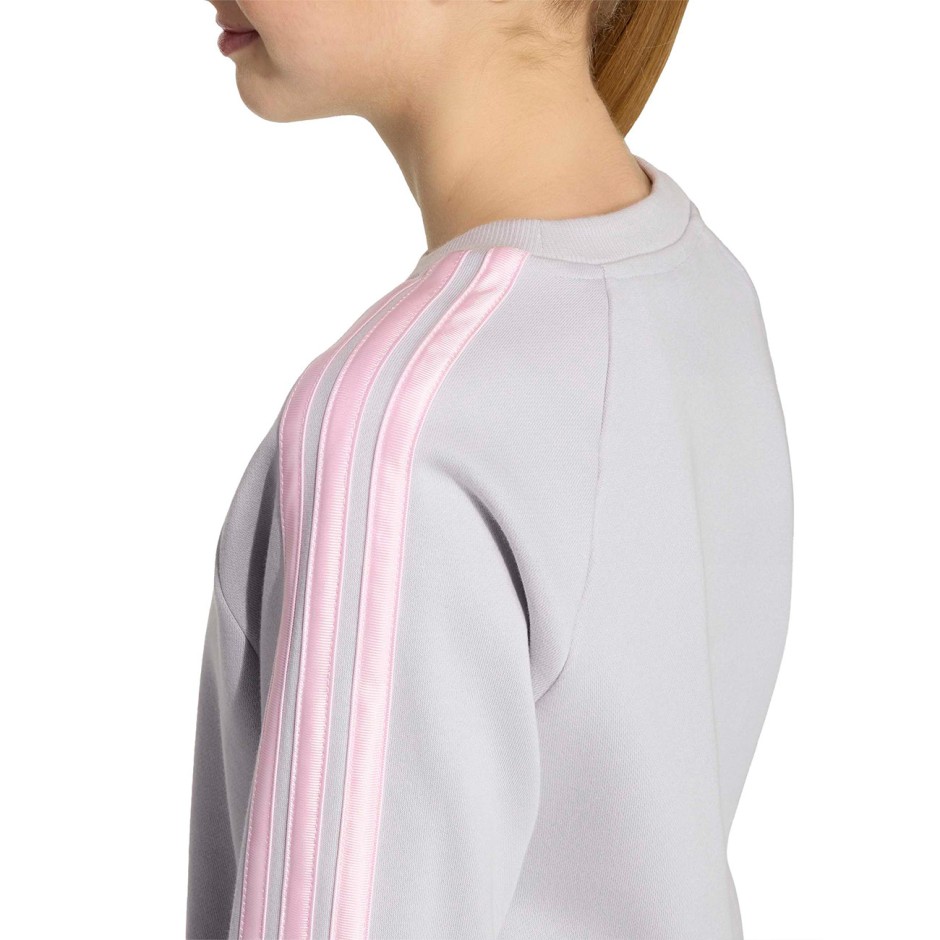Kids' Sweatshirt Grey - adidas Sportswear Satin 