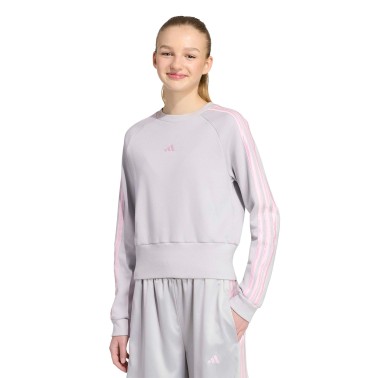 Kids' Sweatshirt Grey - adidas Sportswear Satin 