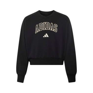 Παιδική Μακρυμάνικη Μπλούζα Μαύρη - adidas Sportswear Seasonals Collegiate Typography