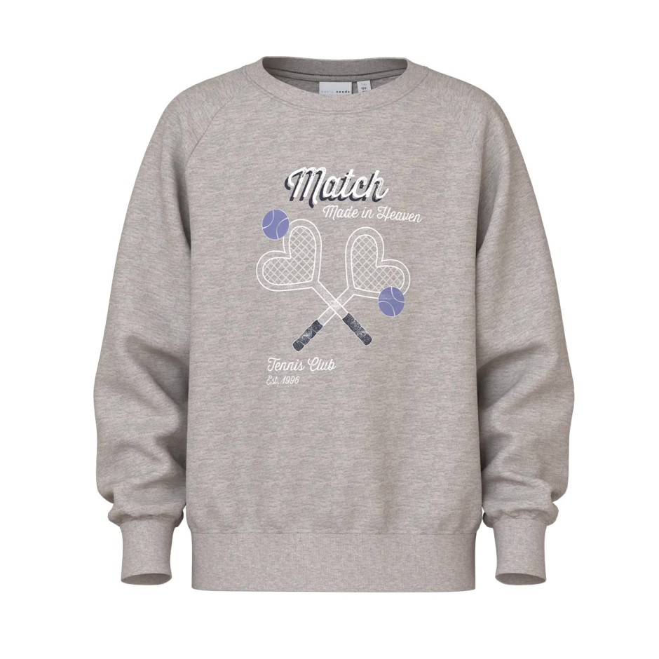 NAME IT NKFVENUS LS NREG SWEAT BRU 13234421-4879777 Grey