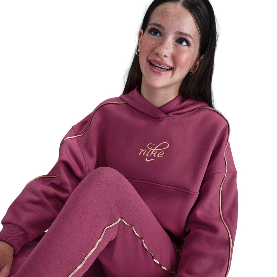NIKE G NSW CLUB FLC BXY HDY GX SHNE HV0422-634 Fuchsia