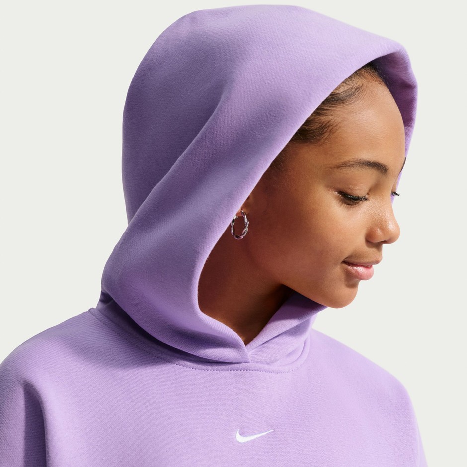 Παιδικό Φούτερ Μωβ - Nike Sportswear Studio Fleece