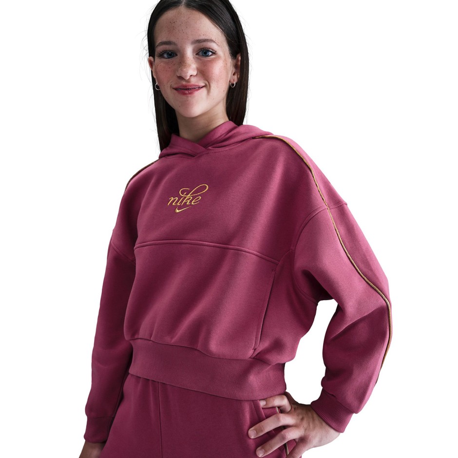 NIKE G NSW CLUB FLC BXY HDY GX SHNE HV0422-634 Fuchsia