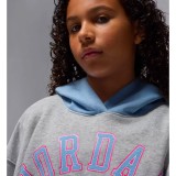 JORDAN BLUE JEANS & BLING PO HOODIE 45F193-G2H Grey Image 1