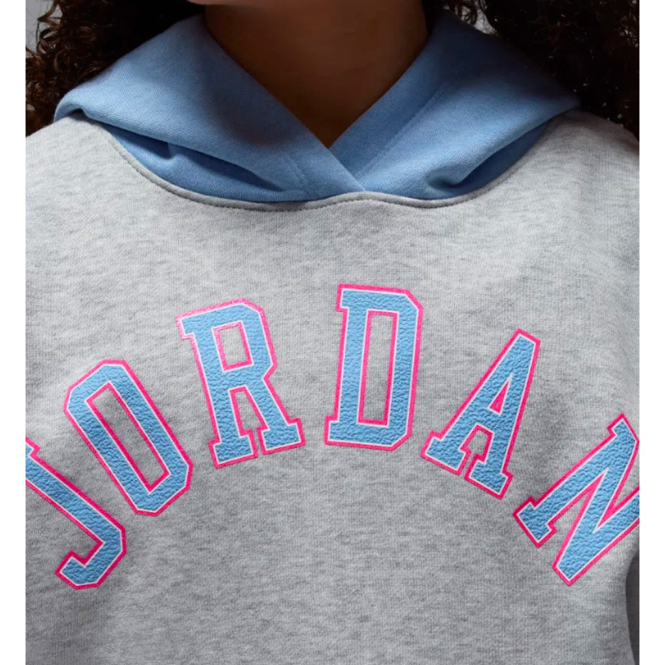 JORDAN BLUE JEANS & BLING PO HOODIE 45F193-G2H Grey