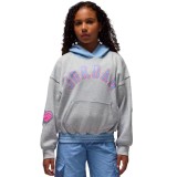 JORDAN BLUE JEANS & BLING PO HOODIE 45F193-G2H Grey Image 