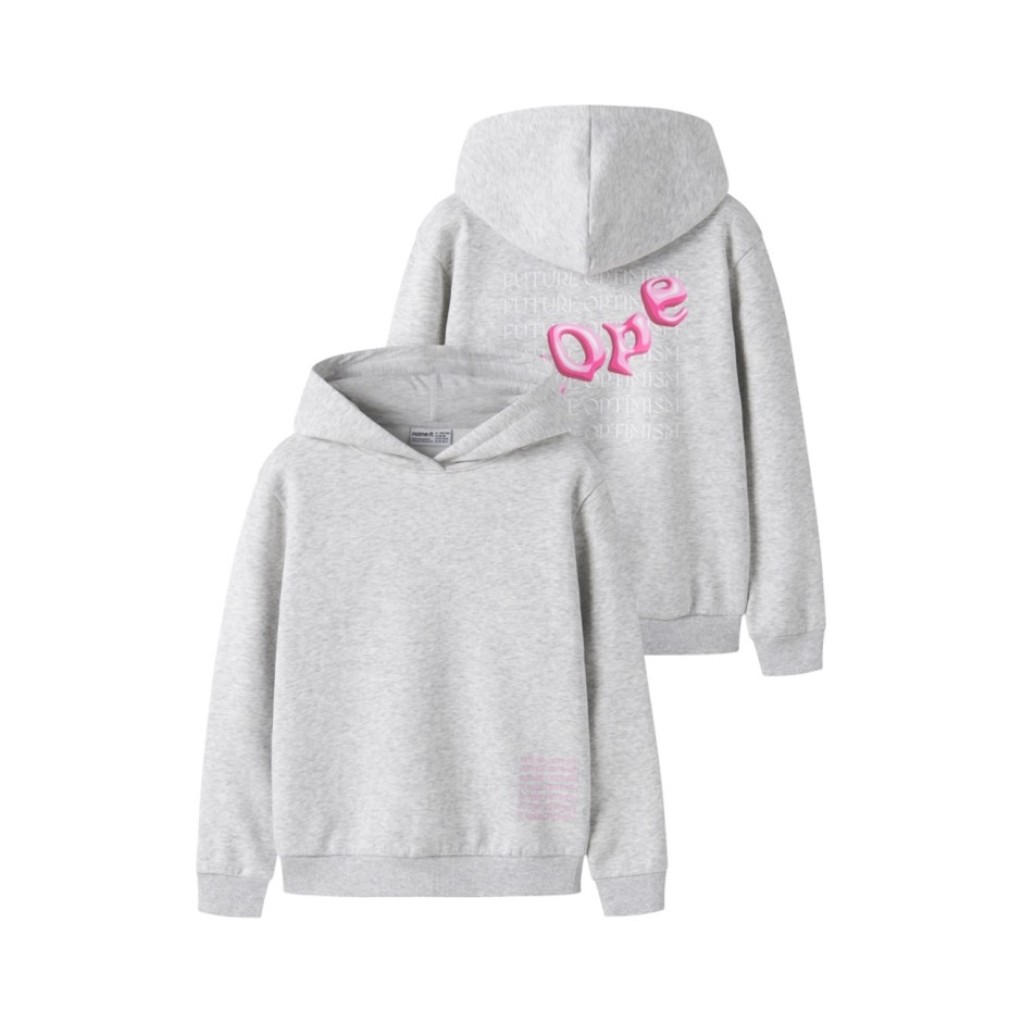 Kids' Hoodie Grey - Name It Nkfnikolisa