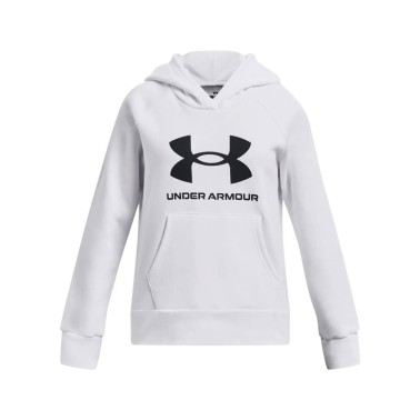 UNDER ARMOUR RIVAL FLEECE BL HOODIE  1379615-100 White