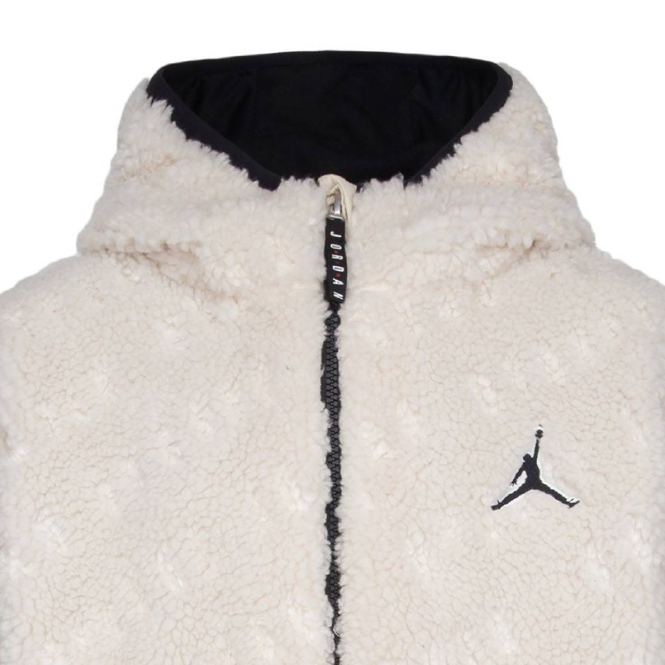 Jordan Fleece Μπέζ - Παιδικό Μπουφάν