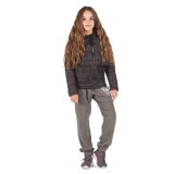 BODY ACTION GIRLS' JACKET 072801-01-01 Black