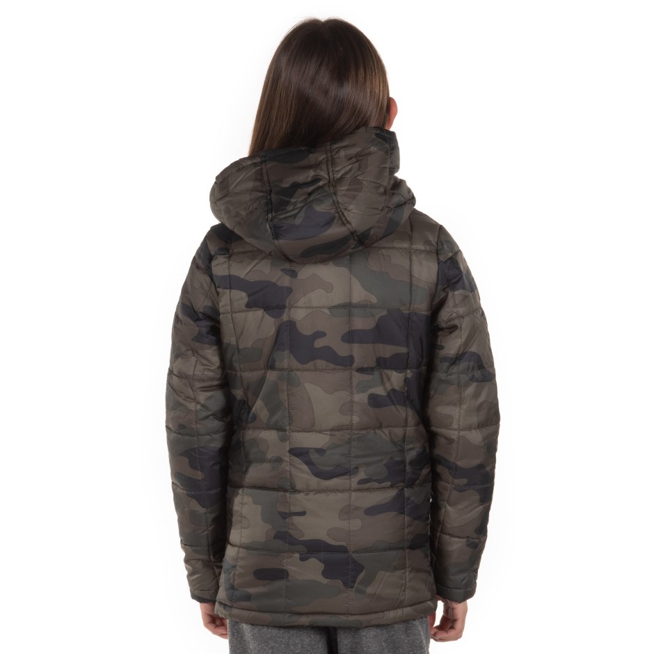 BODY ACTION GIRLS' JACKET 072801-01-07G Χακί