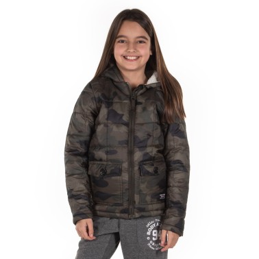 BODY ACTION GIRLS' JACKET 072801-01-07G Κhaki