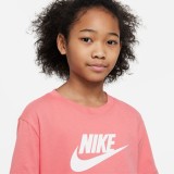 Nike Sportswear Κοραλί - Παιδική Κοντομάνικη Μπλούζα 
