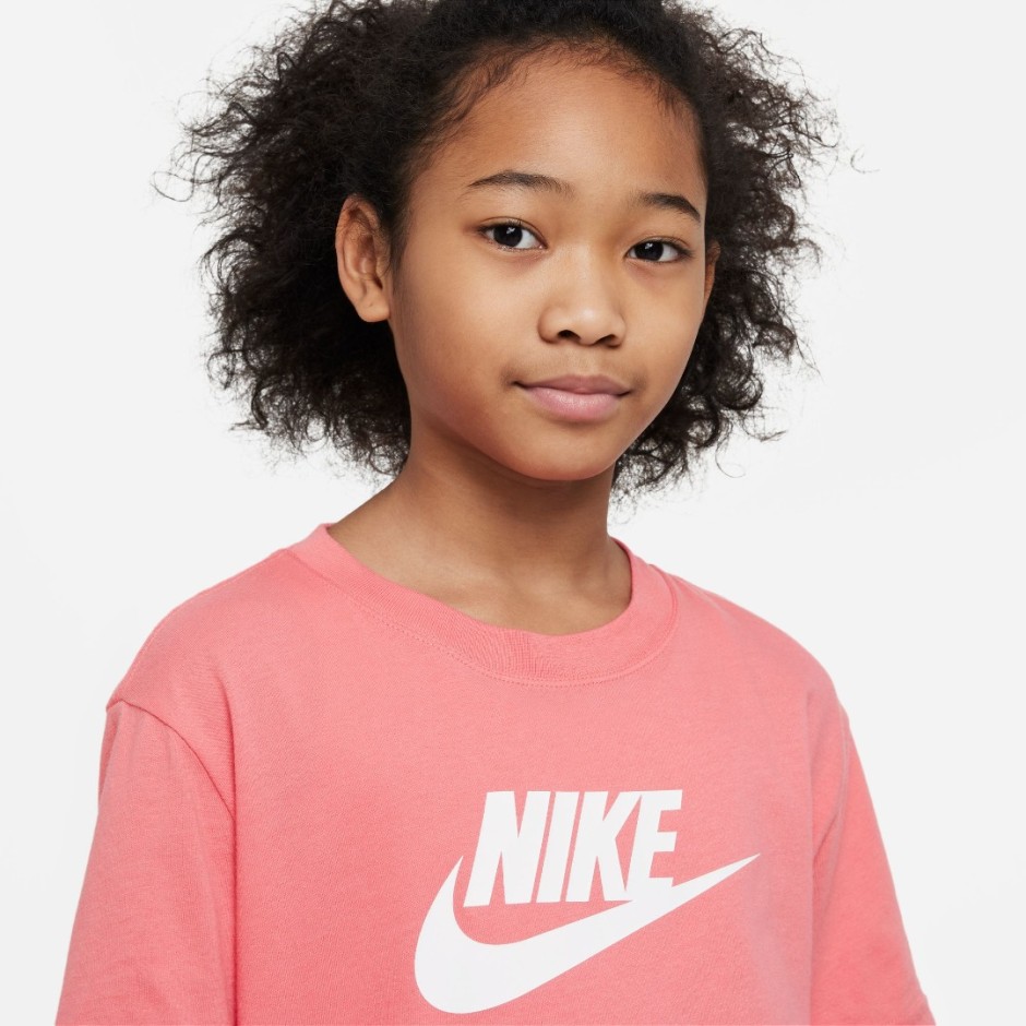 NIKE G NSW TEE FUTURA SS BOY FD0928-894 Coral