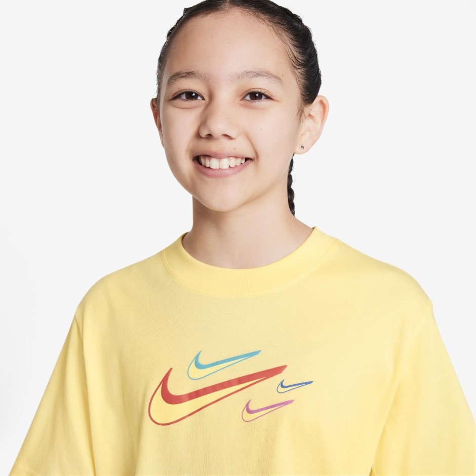 Παιδική Κοντομάνικη Μπλούζα Κίτρινη - Nike Sportswear