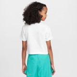 NIKE G NSW TEE CROP FUTURA HBR FZ5548-100 White Image 0