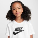 NIKE G NSW TEE CROP FUTURA HBR FZ5548-100 White Image 1