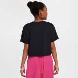 NIKE G NSW TEE CROP FUTURA HBR FZ5548-010 Black Image 0