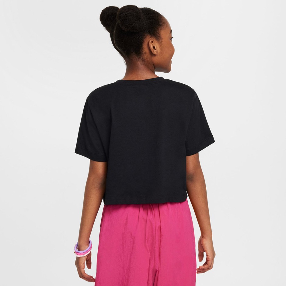 Παιδική Κοντομάνικη Μπλούζα Μαύρη - Nike Sportswear