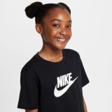 NIKE G NSW TEE CROP FUTURA HBR FZ5548-010 Black Image 1