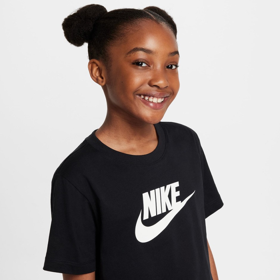 Παιδική Κοντομάνικη Μπλούζα Μαύρη - Nike Sportswear