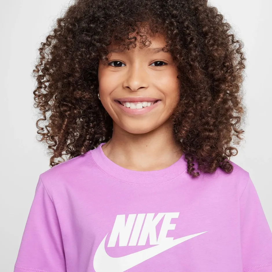 NIKE G NSW TEE CROP FUTURA HBR FZ5548-532 Purple