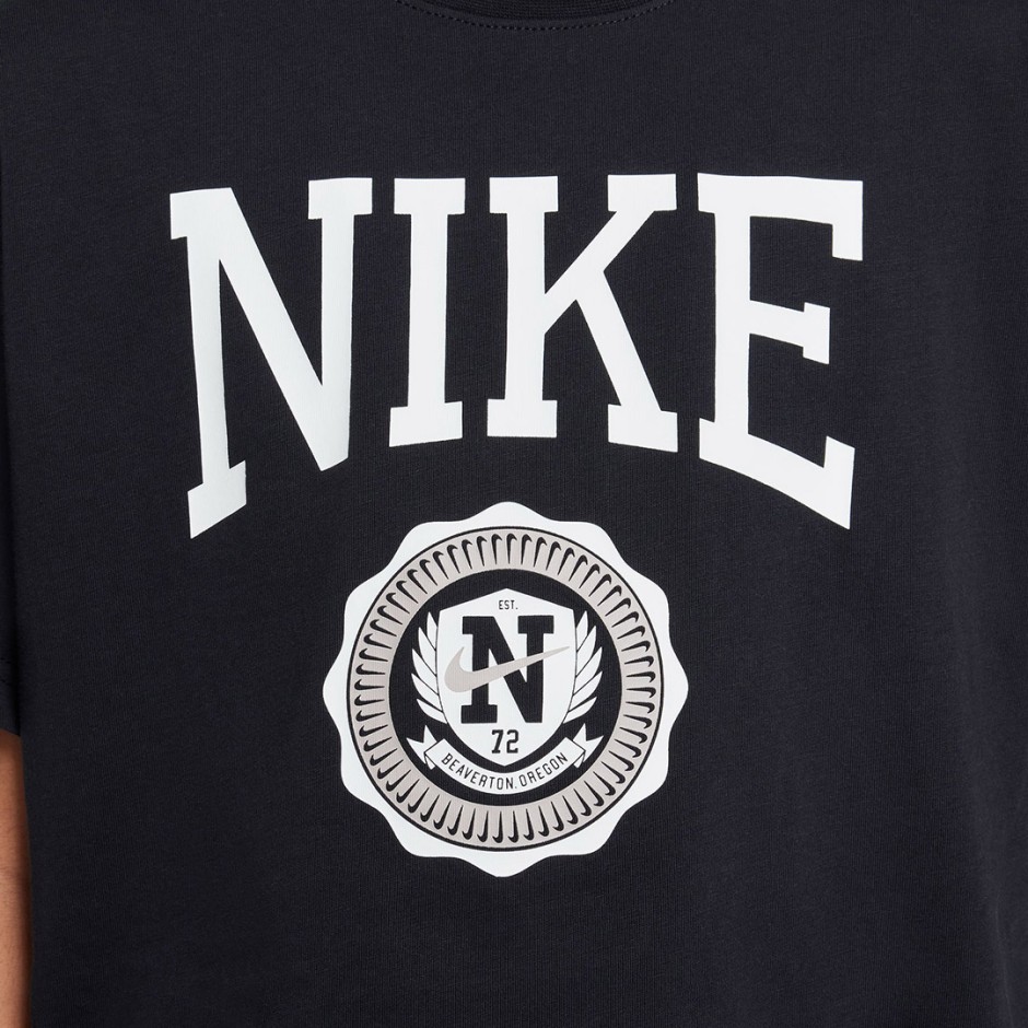 Παιδική Κοντομάνικη Μπλούζα Μαύρη - Nike Sportswear