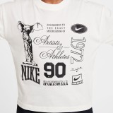Παιδική Κοντομάνικη Μπλούζα Εκρού - Nike Sportswear Εικόνα 2