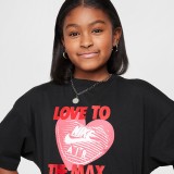 NIKE G NSW TEE HEART HM6323-010 Black Image 1