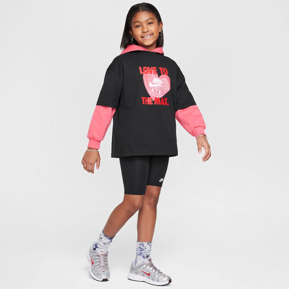 Παιδική Κοντομάνικη Μπλούζα Μαύρη - Nike Sportswear