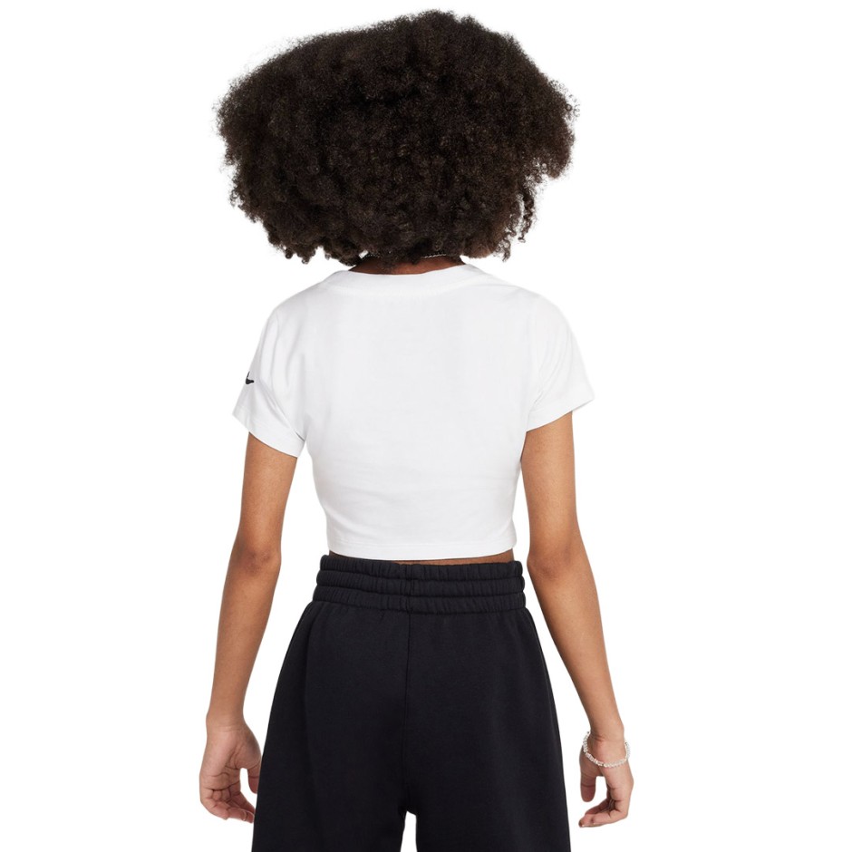 NIKE G NSW TEE GRAPHIC STAR CROP IB3567-100 White
