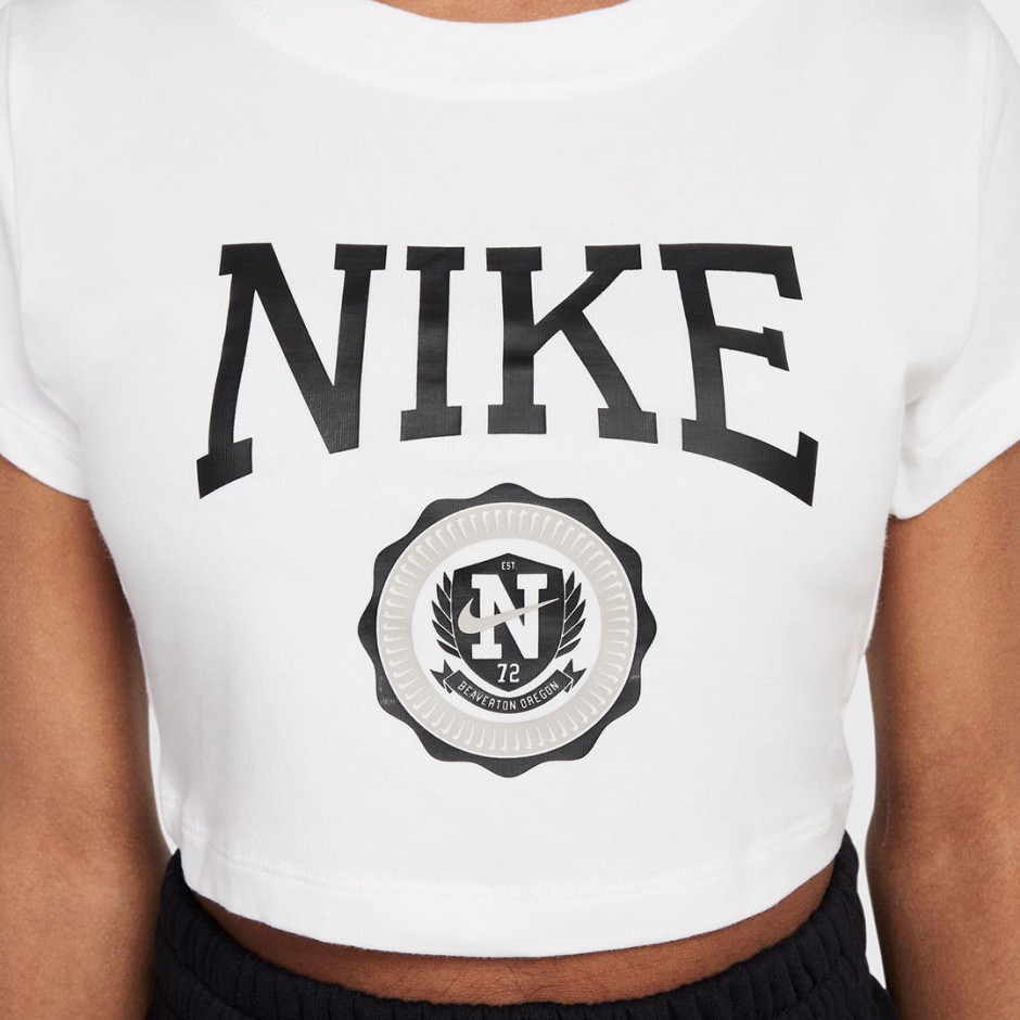 NIKE G NSW TEE GRAPHIC STAR CROP IB3567-100 White
