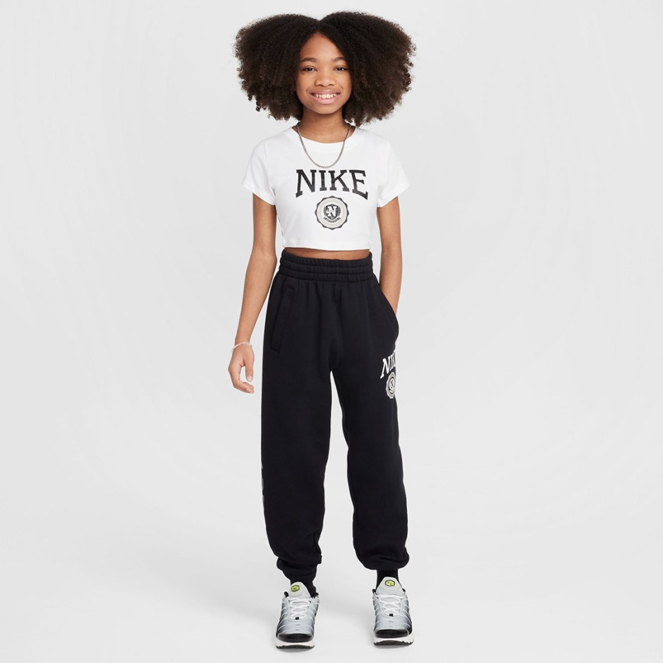 NIKE G NSW TEE GRAPHIC STAR CROP IB3567-100 White
