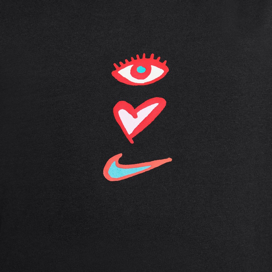 Παιδική Κοντομάνικη Μπλούζα Μαύρη - Nike Sportswear