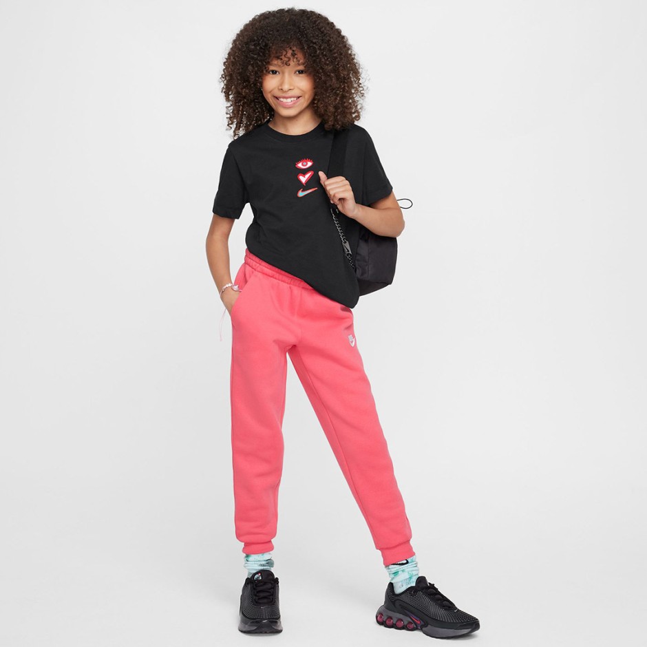Παιδική Κοντομάνικη Μπλούζα Μαύρη - Nike Sportswear