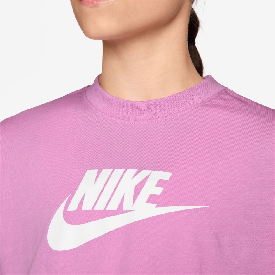 NIKE G NSW TEE CROP FUTURA HBR FZ5548-503 Purple
