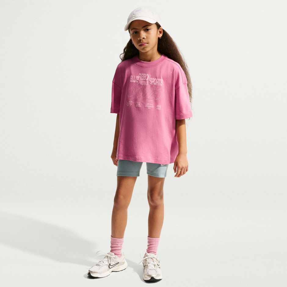 Παιδική Κοντομάνικη Μπλούζα Ροζ - Nike Sportswear