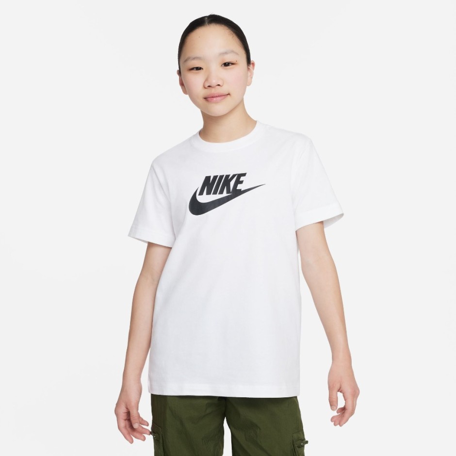 NIKE G NSW TEE FUTURA SS BOY FD0928-100 White