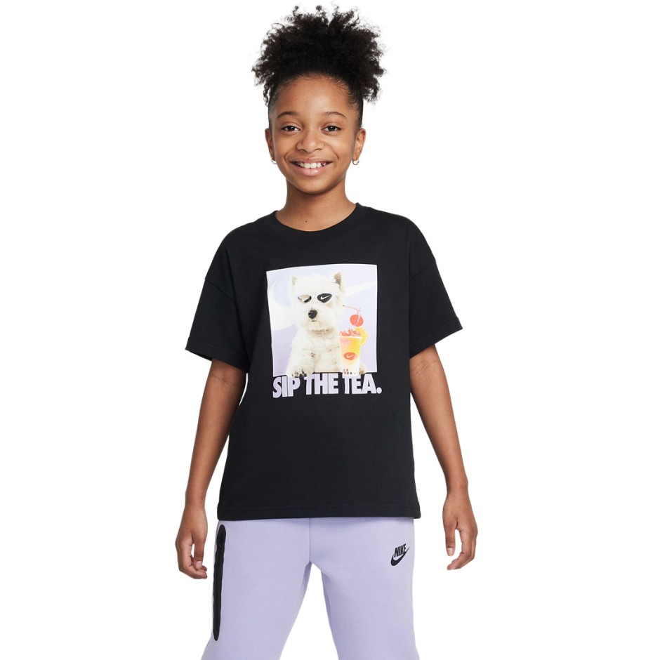 NIKE G NSW PHOTO TEE HQ2337-010 Black
