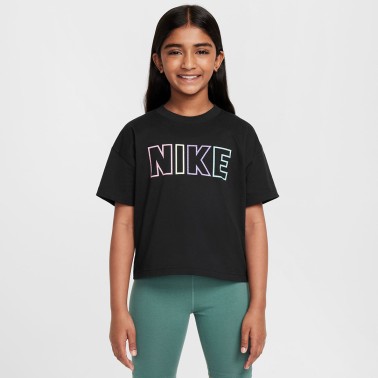 Παιδική Κοντομάνικη Μπλούζα Μαύρη - Nike Sportswear Essential