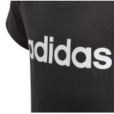 adidas Performance ESSENTIALS LINEAR T-SHIRT EH6173 Μαύρο