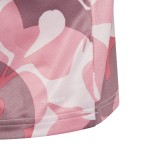 Παιδική Κοντομάνικη Μπλούζα Ροζ - adidas Performance Essentials Aeroready Seasonal Print Crop