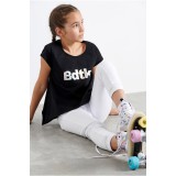 BODYTALK BDTK GIRLS' PRINTED TEE 1201-701128-00100 Μαύρο