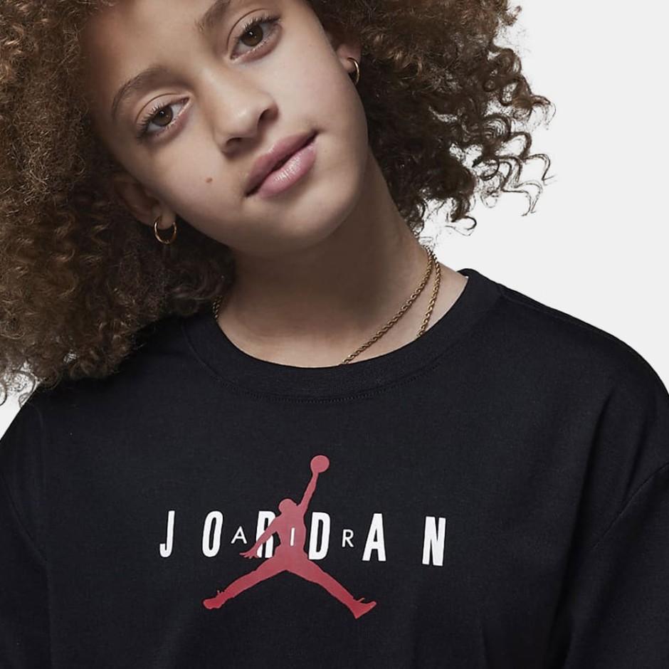 JORDAN MJ HBR SUSTAINABLE GIRLS TEE 45B923-023 Black