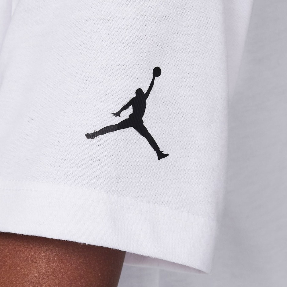 Παιδική Κοντομάνικη Μπλούζα Λευκή - Jordan Brand Forever