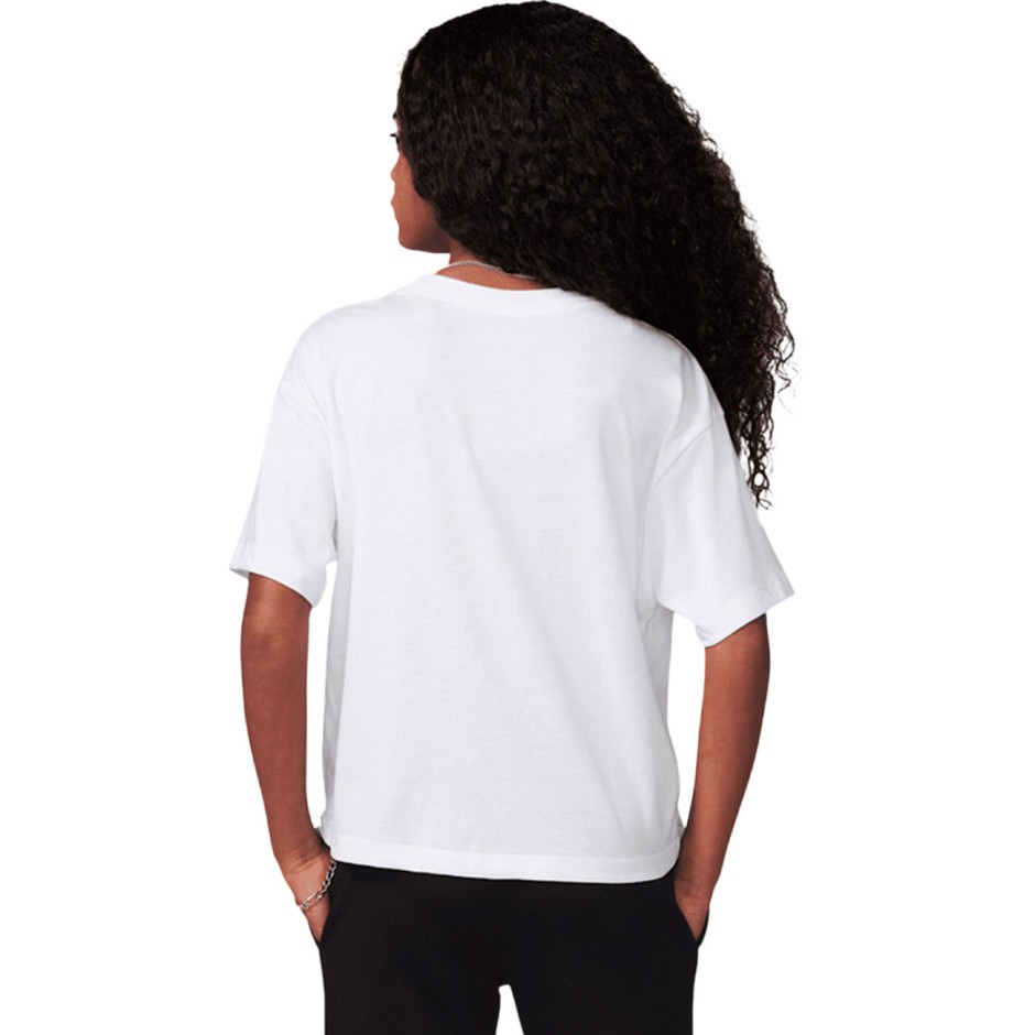 Παιδική Κοντομάνικη Μπλούζα Λευκή - Jordan Brooklyn Essentials