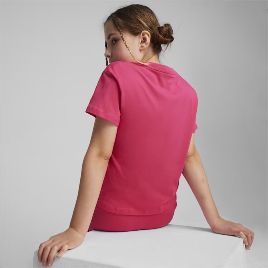 PUMA ESS+ LOGO KNOTTED TEE G 846956-48 Fuchsia