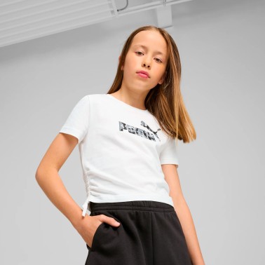 PUMA ESS ANIMAL LOGO INFILL KNOTTED TEE G 685613-02 White