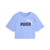 Παιδική Κοντομάνικη Μπλούζα Μωβ - PUMA ESS 2 Color Logo Εικόνα 