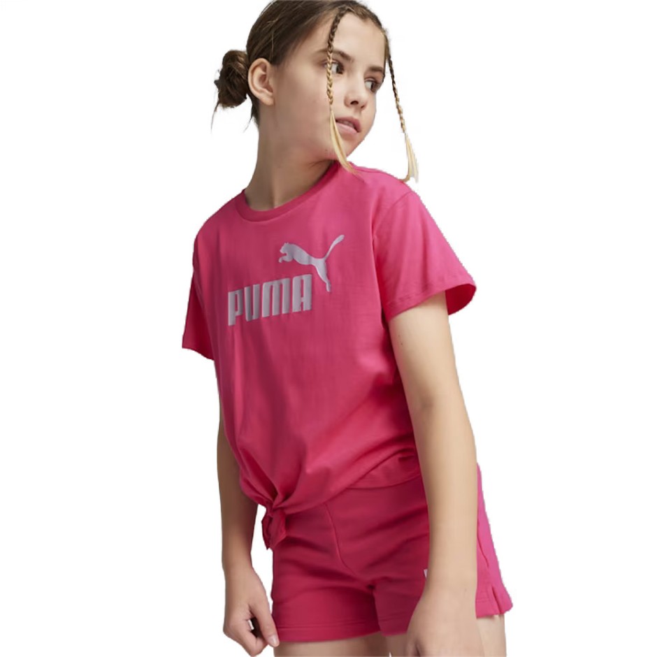 PUMA ESS+ LOGO KNOTTED TEE G 846956-48 Fuchsia